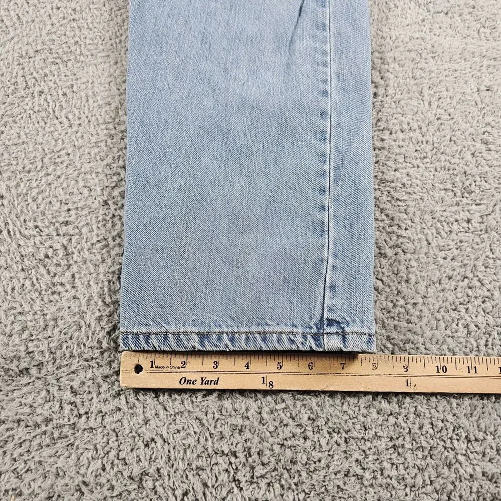 Levis 505 Jeans Mens 38x28 Blue Denim Regular Straight Grunge Y2K Vintage Casual